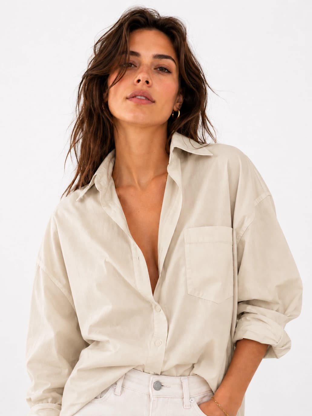 Camisa oversized de algodão